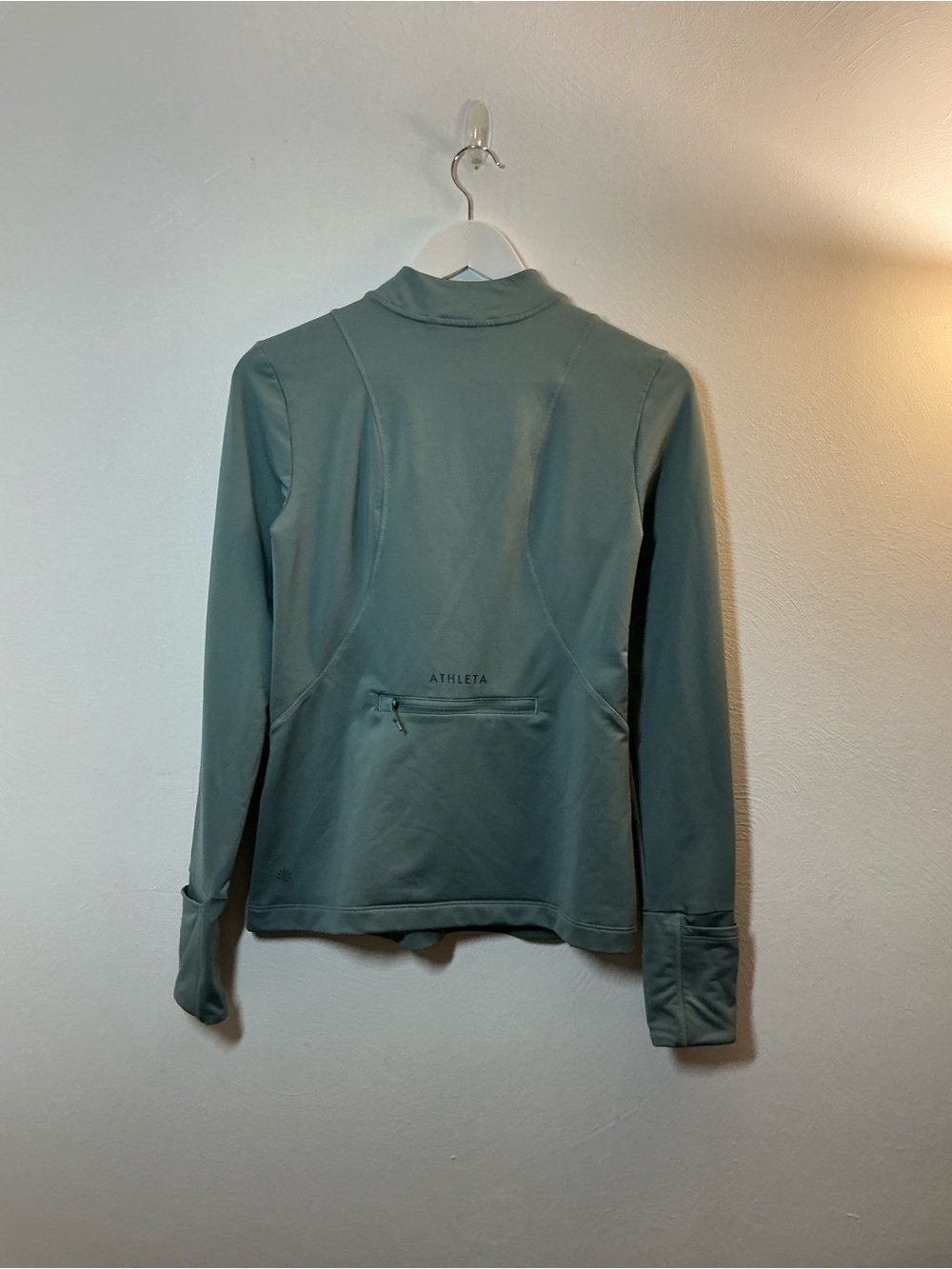 Athleta Half-Zip Performance Top in Sage Size Small - Picture 2 of 7
